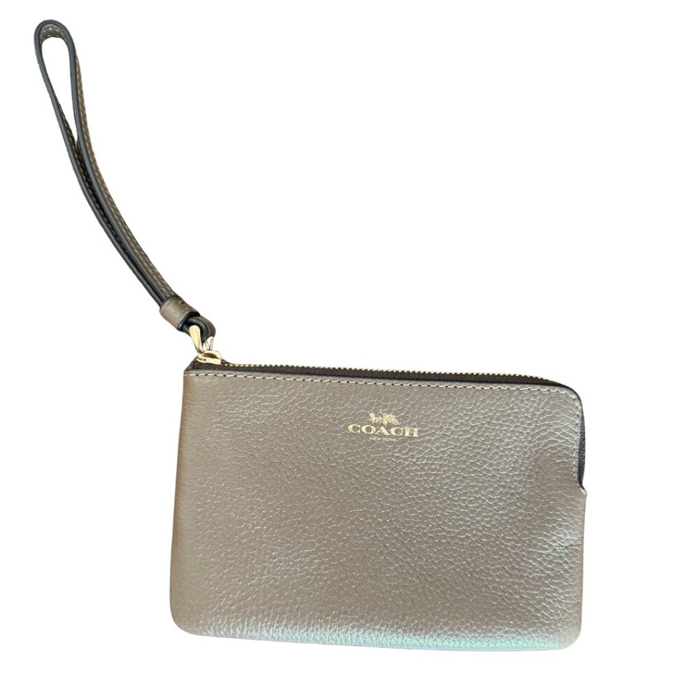 COACH Brooklyn Boho Brown Wristlet